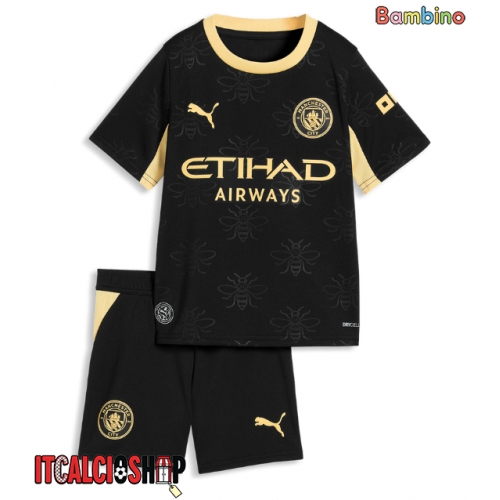 Manchester City Erling Haaland #9 Seconda Maglia Bambino 2026-27 Manica Corta (+ Pantaloni corti)